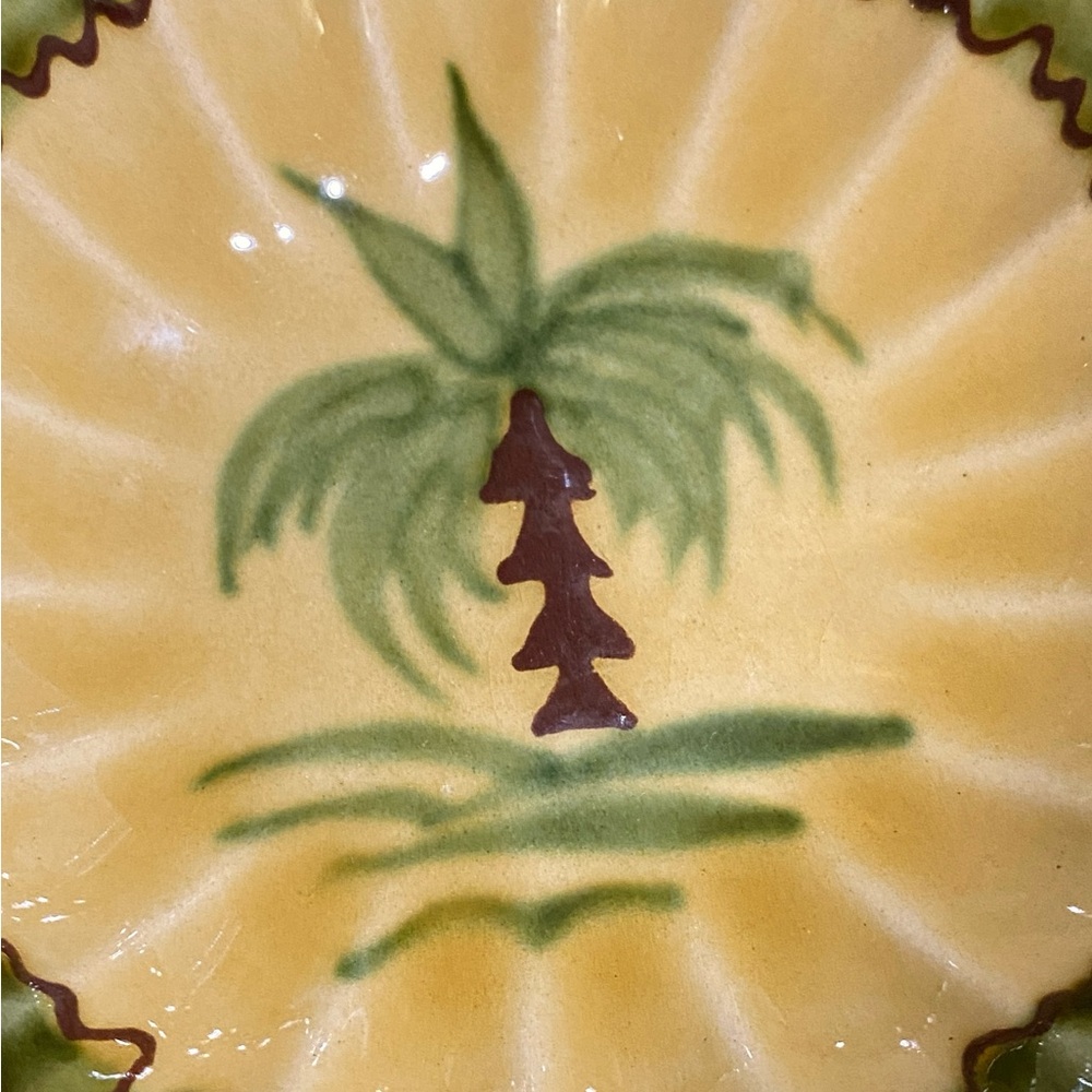 The dessert bowl is from the 1960s 
Faience Provençale du Poët-Laval.Palm TreeEC - Picture 2 of 10